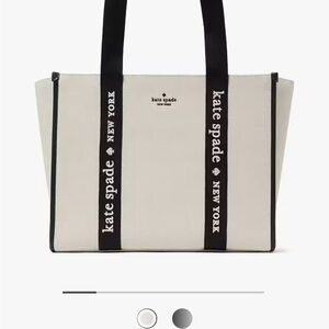 Kate Spade Black and White Modern Tote